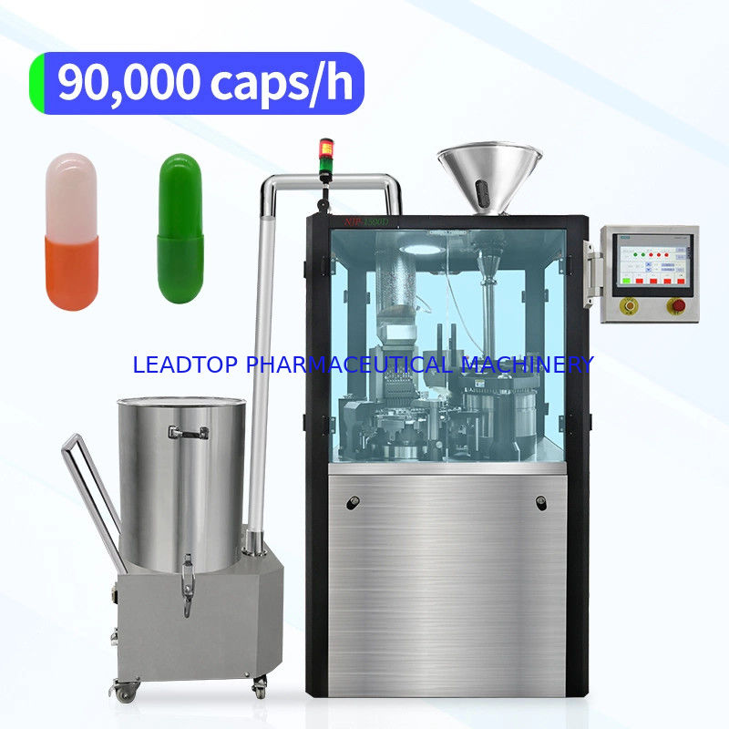 자동 캡슐 충전 기계 1500/분 5kw 전력 220/380v 50 Hz 무게 1100kg