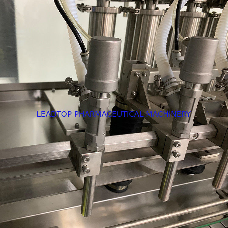 CE/GMP/SGS/BV 인증을 받은 용량 50-5000ml의 16 노즐 회전 액체 병 채울기
