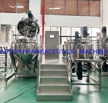 뜨거운 판매 고품질 PLC 제어 진공 초음파 스테인리스 스틸 화장품 얼굴 크림 피부 관리 에뮬레이터 기계