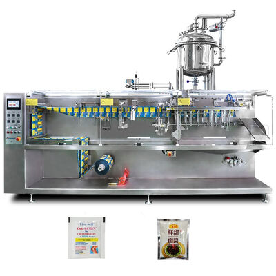 좋은 가격 Roll Film Standup Pouch Top Spout Doypack Milk Tea Filling Horizontal multifunctional packaging machine 온라인으로