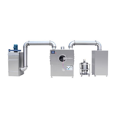 좋은 가격 고능률 자동적인 정제 필름 코팅 기계 Plc 통제 시스템 온라인으로