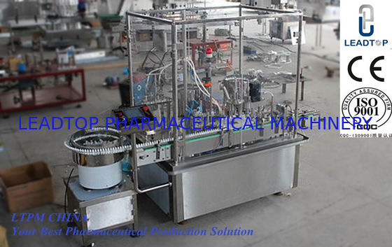 좋은 가격 PLC 통제를 가진 자동적인 액체 병 충전물 기계 10-40 병/분 온라인으로